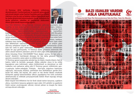 15 Temmuz Çocuk Gazetesi Özel Sayısı
