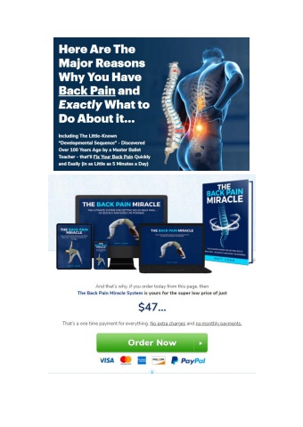 The Back Pain Miracle PDF Download Miracle Cure For Chronic Back Pain Ebook