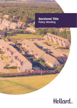 Sectional Title Policy Wording