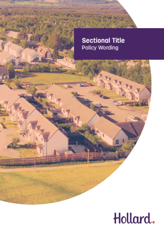 Hollard insure sectional title insurance policy wording - v4