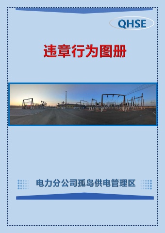 孤岛供电管理区：违章行为图册