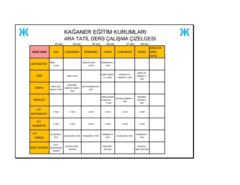 ARA TATİL ÖDEVLENDİRMELERİ (3)