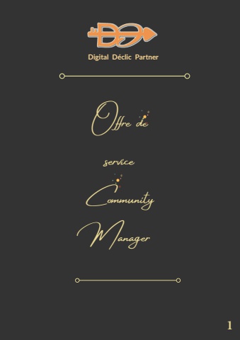 Offre de service Community Manager