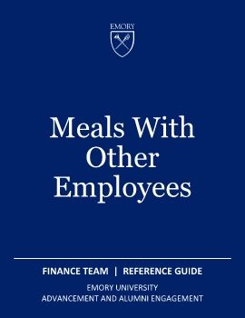 Meals With Other Employees