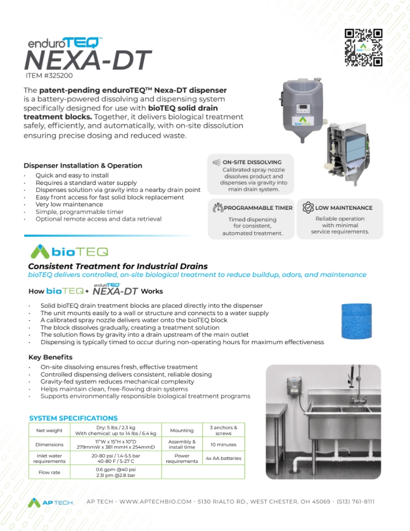 biotTEQ-DT Dispenser and bioTEQ DT-100 Overview