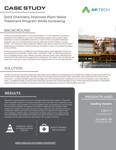 Case Study - Processing Plant (Scale, Corrosion, Saferty, Sustainability)