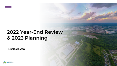 Business Review - 2022 Year End Review & 2023 Planning AquaLogic
