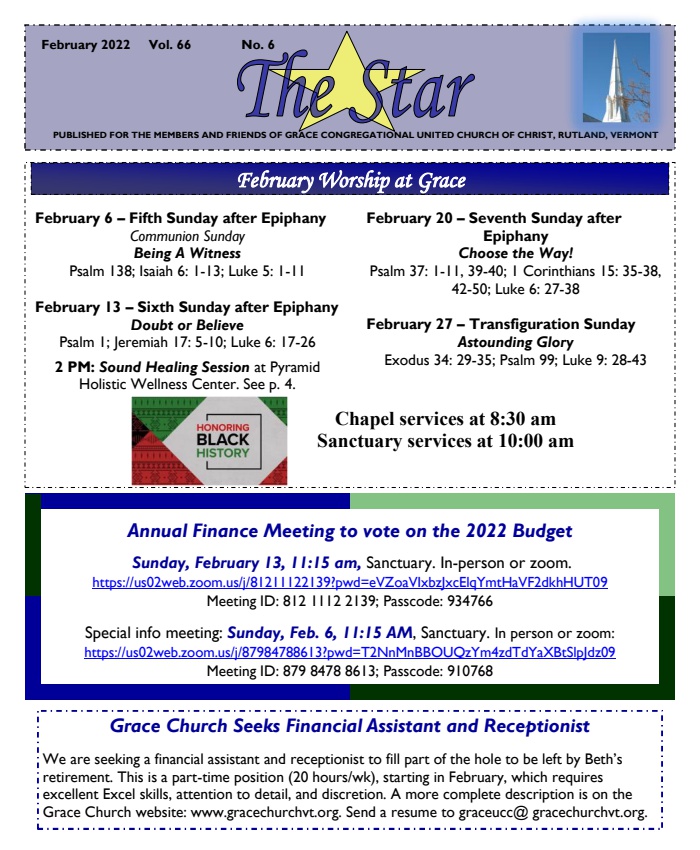 Star Newsletter February 2022