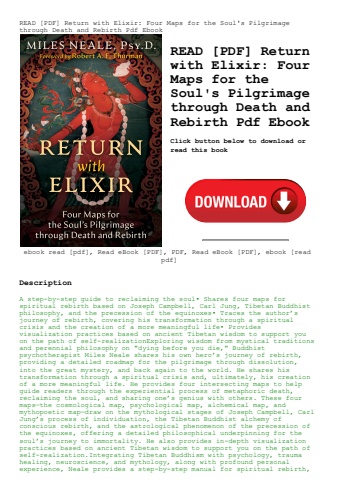 read [pdf] return with elixir four maps for the soul's pilgrimage through death and rebirth pdf eboo