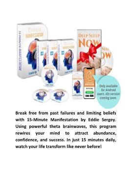 15 Minute Manifestation™ by Eddie Sergey Program Audio Digital