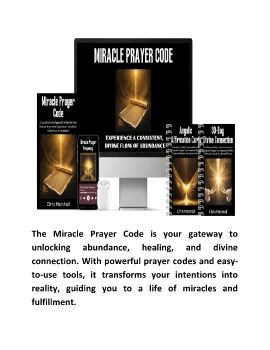 Miracle Prayer Code™ PDF eBook by Chris Marshall Program Digital