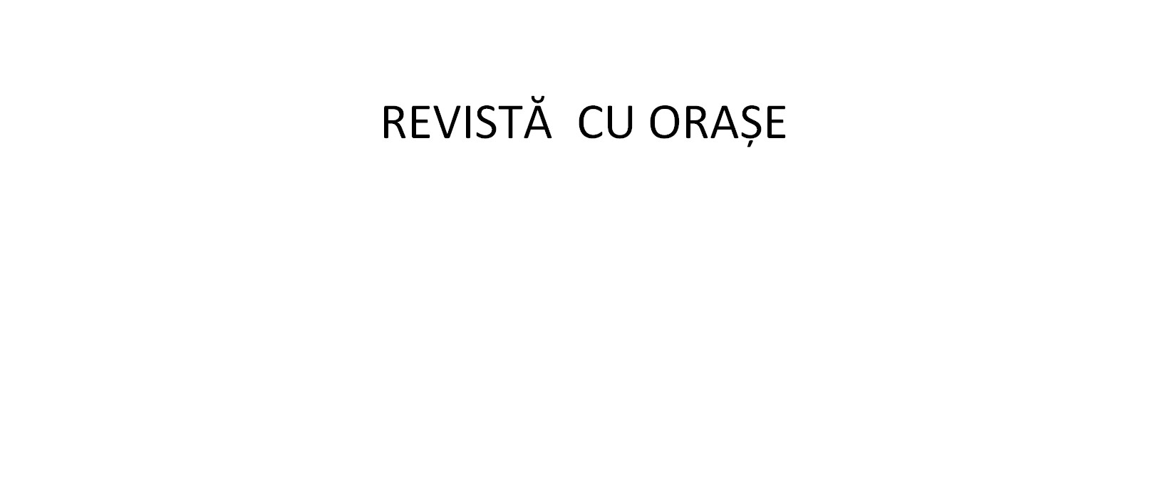 Revista cu orase