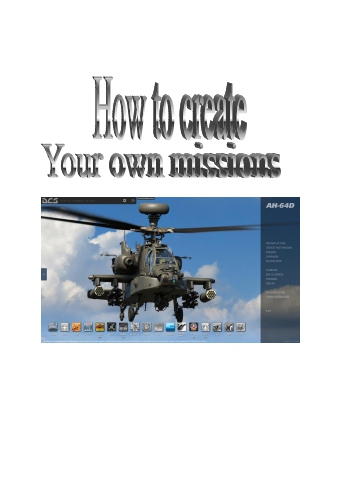 How to create your own missions