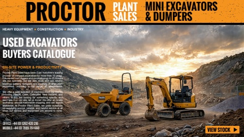Proctor Plant Sales Mini Diggers for Sale UK