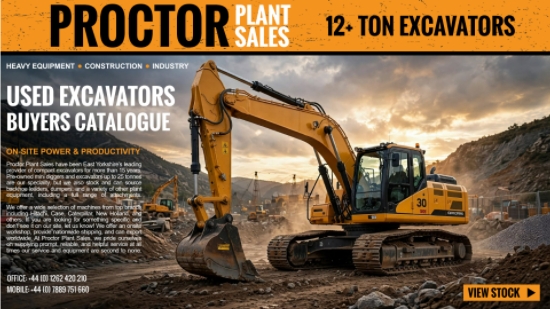 Proctor Plant Sales 12+ ton excavator catalogue