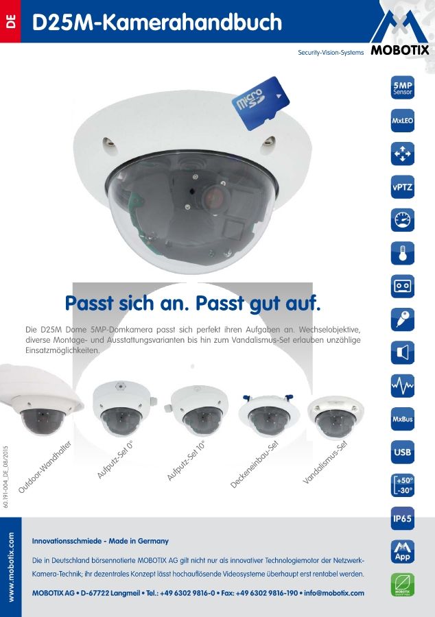 MOBOTIX Kamerahandbuch D25M