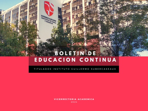 BOLETIN DE EDUCACION CONTINUA IGS