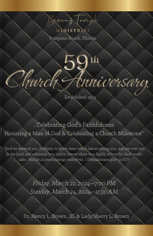 59th Church Anniversary 2024