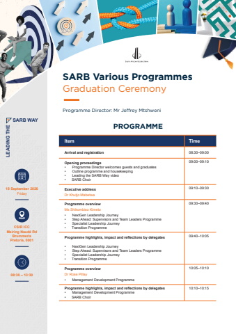 SARB Leadership Graduation Programme