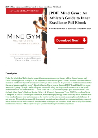 [pdf] mind gym  an athlete's guide to inner excellence pdf ebook