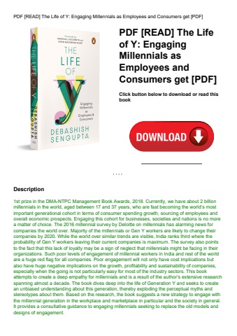 pdf [read] the life of y engaging millennials as employees and consumers get [pdf]