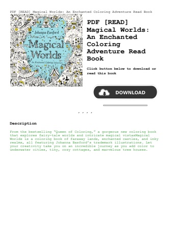 pdf [read] magical worlds an enchanted coloring adventure read book