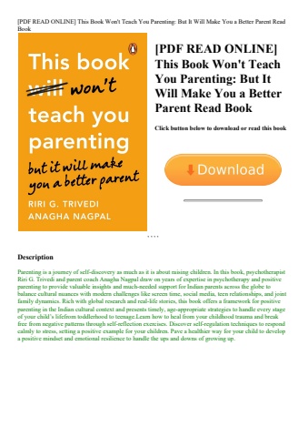 [pdf read online] this book won't teach you parenting but it will make you a better parent read book