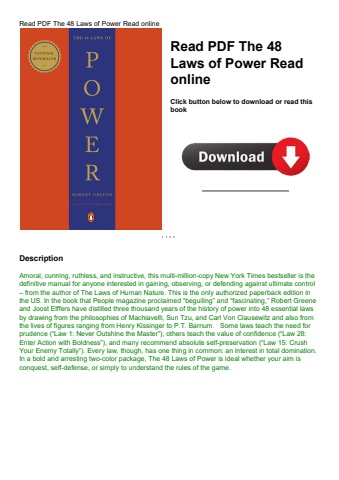 read pdf the 48 laws of power read online