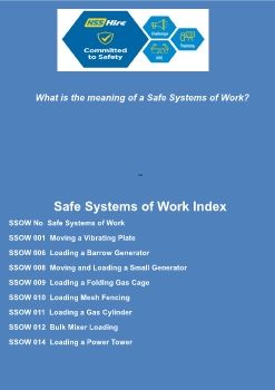 Safe Systems of Work