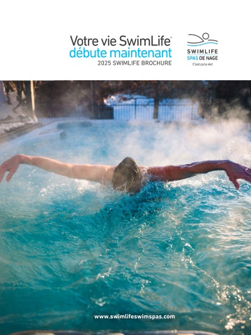 2025 SwimLife French Swim Spa Brochure