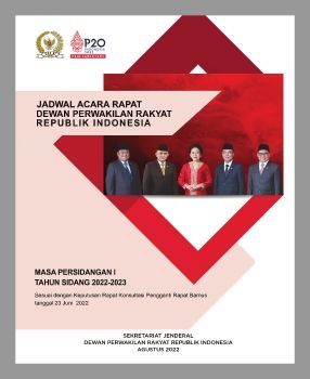 BUKU JADWAL ACARA RAPAT DPR RI MP I TS 2022-2023