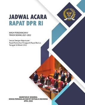 BUKU JADWAL ACARA RAPAT DPR RI MP V