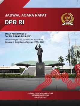 BUKU JADWAL ACARA RAPAT DPR RI MP I TS 2024-2025