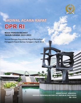 BUKU JADWAL ACARA RAPAT DPR RI MP V TS 2022-2023