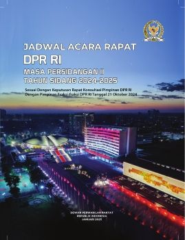 BUKU JADWAL ACARA RAPAT DPR RI MP II TS 2024-2025