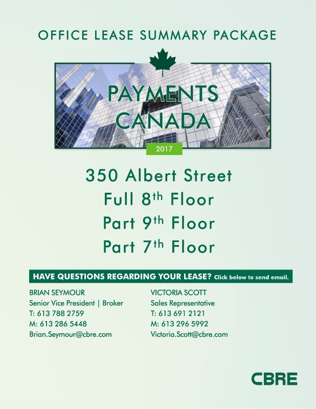 Office Lease Summary - Payments Canada - 350 Albert Street 7,8,9 floors (interactive)_Neat