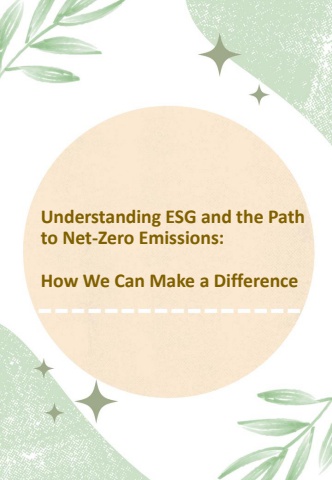 Understanding ESG and the Path to Net-Zero Emissions
