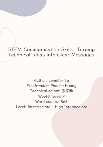 STEM Speaking Skills- reviewed