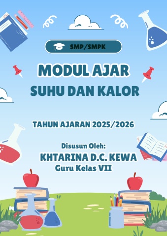 biru hijau organik abstrak lucu cover modul pembelajaran siswa dokumen a4