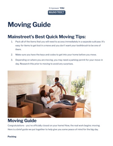 Moving Guide