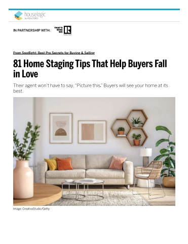 81 Home Staging Tips