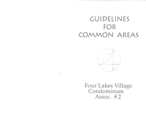 four lakes #2 guidelines for common areeas