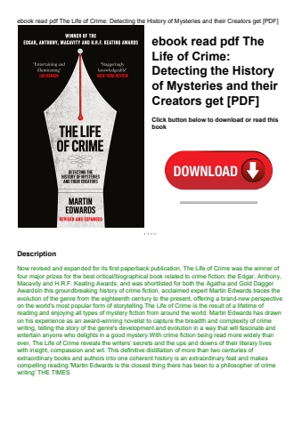 ebook read pdf the life of crime detecting the history of mysteries and their creators get [pdf]