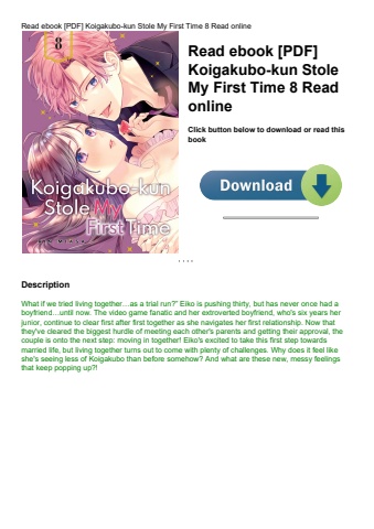 read ebook [pdf] koigakubo-kun stole my first time 8 read online