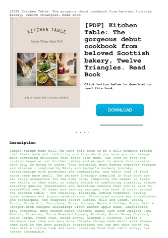 [pdf] kitchen table the gorgeous debut cookbook from beloved scottish bakery  twelve triangles