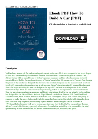 ebook pdf  how to build a car [pdf]
