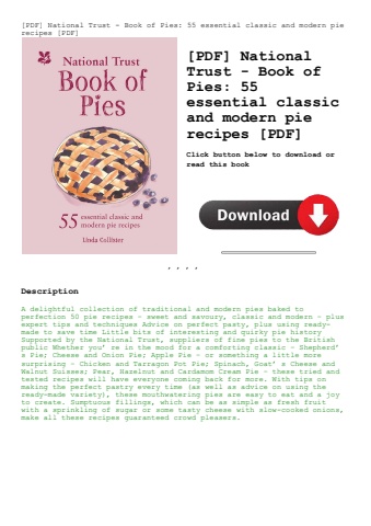[pdf] national trust - book of pies 55 essential classic and modern pie recipes [pdf]