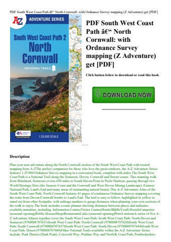 pdf south west coast path ã¢â€â“ north cornwall with ordnance survey mapping (z adventure) get [pdf]