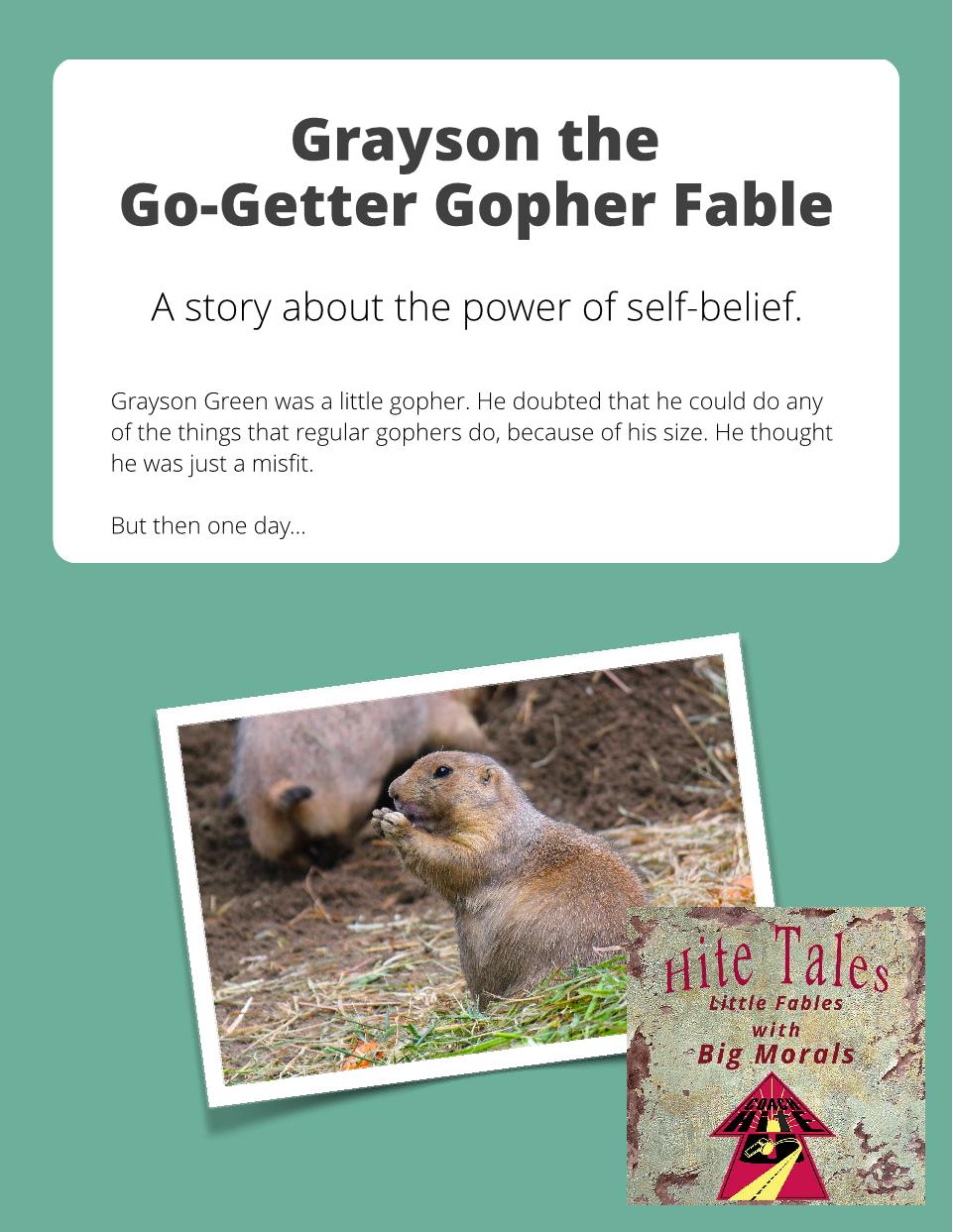 Grayson the Go-Getter Gopher - Fable - Member Edition