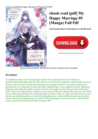 ebook read [pdf] my happy marriage 05 (manga) full pdf